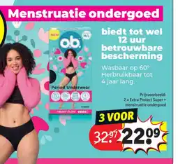 Kruidvat Menstruatie ondergoed aanbieding