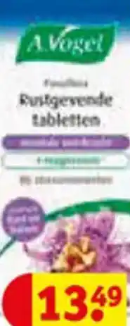 Kruidvat A.Vogel Rustgevende tabletten aanbieding
