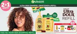 Kruidvat ULTRA DOUX SHAMPOO, CONDITIONER & REFILL aanbieding