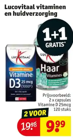 Kruidvat Lucovitaal vitaminen en huidverzorging aanbieding