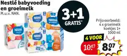 Kruidvat Nestlé babyvoeding en groeimelk aanbieding