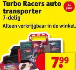 Kruidvat Turbo Racers auto transporter aanbieding
