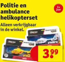 Kruidvat Politie en ambulance helikopterset aanbieding