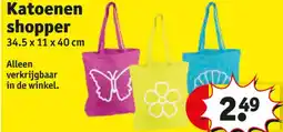 Kruidvat Katoenen shopper aanbieding