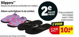 Kruidvat Slippers aanbieding