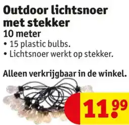 Kruidvat Outdoor lichtsnoer met stekker aanbieding