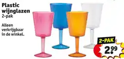 Kruidvat Plastic wijnglazen aanbieding