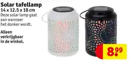 Kruidvat Solar tafellamp aanbieding