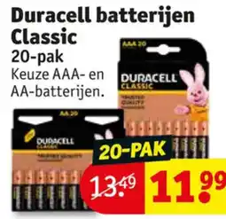 Kruidvat Duracell batterijen Classic aanbieding