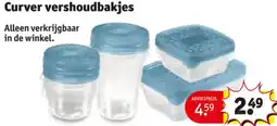 Kruidvat Curver vershoudbakjes aanbieding