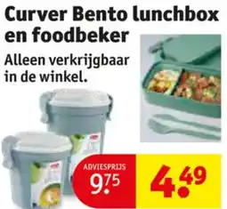 Kruidvat Curver Bento lunchbox en foodbeker aanbieding