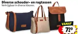 Kruidvat Diverse schouder en rugtassen aanbieding