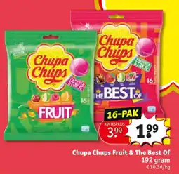Kruidvat Chupa Chups Fruit & The Best Of aanbieding