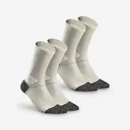 Decathlon Wandelsokken Hike 500 high beige 2 paar aanbieding