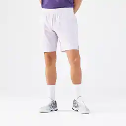 Decathlon Ademende tennisshort voor heren Dry+ paars Gaël Monfils aanbieding
