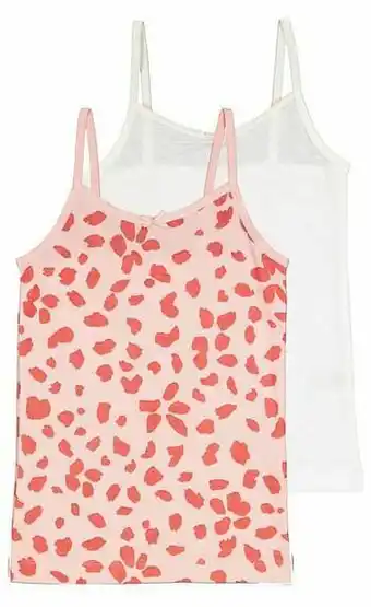 HEMA HEMA Kinderhemden Katoen - 2 Stuks Lichtroze (lichtroze) aanbieding