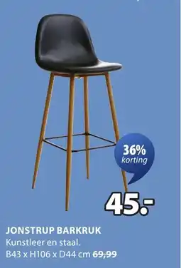 Jysk Jonstrup barkruk aanbieding