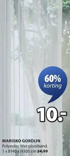 Jysk Marisko gordijn aanbieding