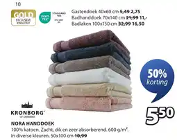 Jysk Nora handdoek aanbieding