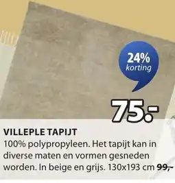 Jysk Villeple tapijt aanbieding