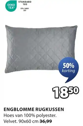 Jysk Engblomme rugkussen aanbieding