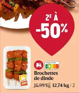 Delhaize Brochettes de dinde aanbieding