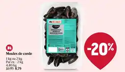 Delhaize Moules de corde aanbieding