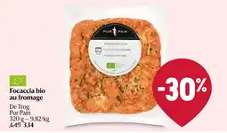 Delhaize Focaccia bio au fromage aanbieding