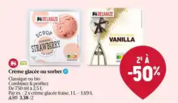 Delhaize Crème glacée ou sorbet aanbieding