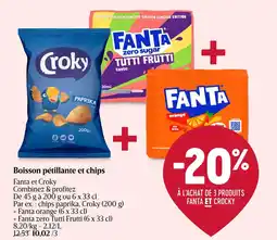 Delhaize Boisson pétillante et chips aanbieding