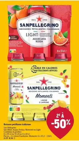 Delhaize Boisson pétillante italienne san pellegrino aanbieding