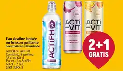 Delhaize Eau alcaline ionisée ou boisson pétillante aromatisée vitaminée aanbieding