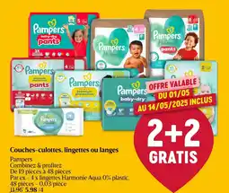 Delhaize Couches culottes, lingettes ou langes aanbieding