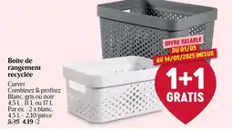 Delhaize Boîte de rangement recyclée aanbieding