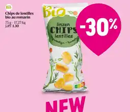 Delhaize Chips de lentilles bio au romarin aanbieding