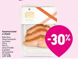 Delhaize Saumon fumé à chaud aanbieding