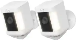 Coolblue Ring Spotlight Cam Plus - Battery - Wit - 2-pack aanbieding