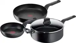 Coolblue Tefal Hard Titanium Pro Set de Poêles à Frire 24 + 28 cm + Poêle Paysanne 28 cm aanbieding