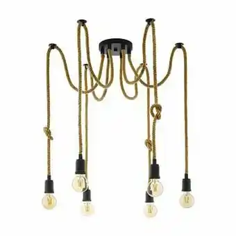 Zelfbouwmarkt Eglo Rampside - Hanglamp - 6xe27 - 28w - Zwart aanbieding