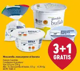 Delhaize Mozzarella, mascarpone of buratta aanbieding