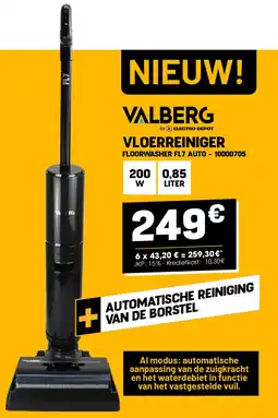 Electro Depot Valberg vloerreiniger aanbieding