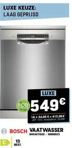 Electro Depot Bosch vaatwasser aanbieding