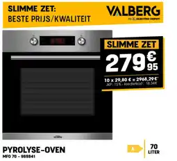 Electro Depot Valberg pyrolyse oven aanbieding