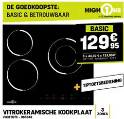 Electro Depot High one vitrokeramische kookplaat aanbieding