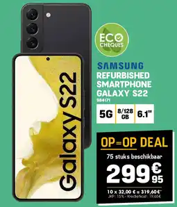 Electro Depot Samsung REFURBISHED SMARTPHONE GALAXY S22 aanbieding
