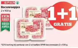 Spar Baconreepjes aanbieding