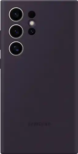 Coolblue Samsung Galaxy S24 Ultra Siliconen Back Cover Donkerpaars aanbieding