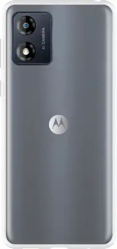 Coolblue Just in Case Soft Design Motorola Moto E13 Back Cover Transparant aanbieding