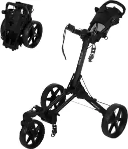 Decathlon FastFold Dice Golftrolley - Zwart aanbieding
