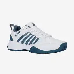 Decathlon Gravel tennisschoenen voor heren Court Express 2 wit blauw aanbieding